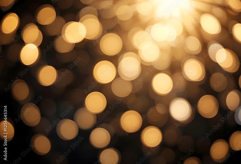 Golden Bokeh Lights Abstract Background for Festive Celebrations Golden Bokeh Lights Abstract Background for Festive Celebrations