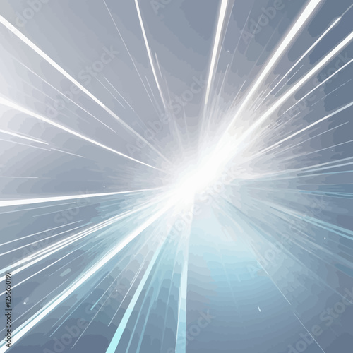 Energetic burst: A dynamic illustration showcasing radiant energy, with converging lines of light bursting forth in an awe-inspiring display of speed and velocity.