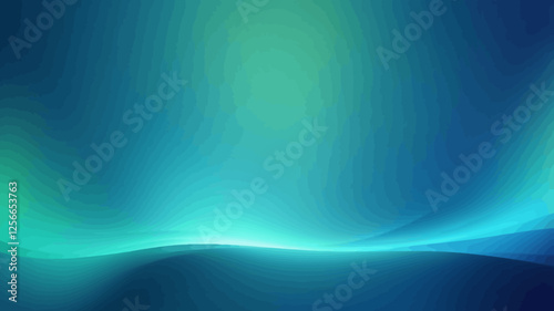 Abstract Blue Waves: An elegant digital artwork. Soft, undulating waves of blue and turquoise. This image evokes tranquility and fluidity.