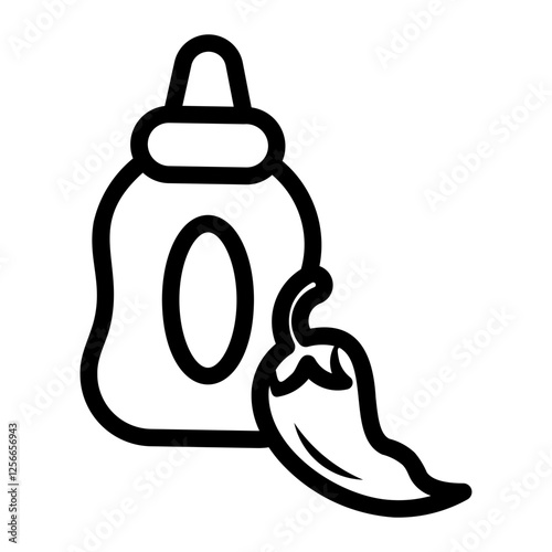 spicy Line Icon