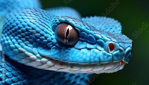 close up of Python head photo