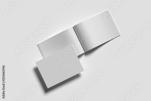 Landscape Magazine and cover Mockup for your company branding.