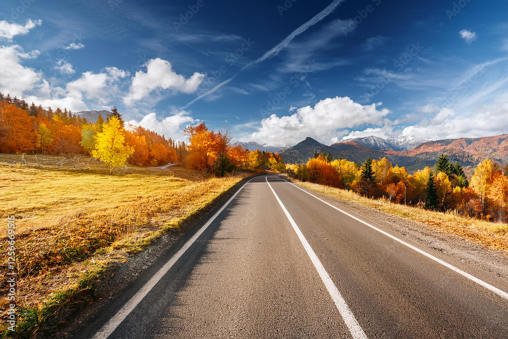 Beautiful rural road in autumn season forest. Royalty high-quality free best stock of Scenic autumn Winding road with colorful foliage, amazing landscape nature, fall color trees woods Beautiful rural road in autumn season forest. Royalty high-quality free best stock of Scenic autumn Winding road with colorful foliage, amazing landscape nature, fall color trees woods