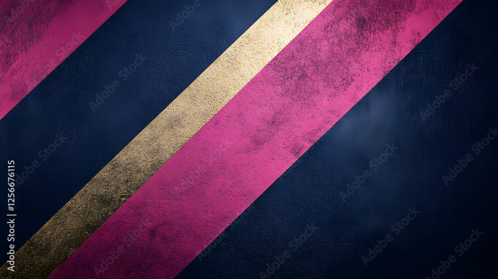 un fondo azul oscuro con espacio de copia con rayas o franjas rosa y dorado decorativas cuadro decorativo con textura abstracta y minimalista un fondo azul oscuro con espacio de copia con rayas o franjas rosa y dorado decorativas cuadro decorativo con textura abstracta y minimalista