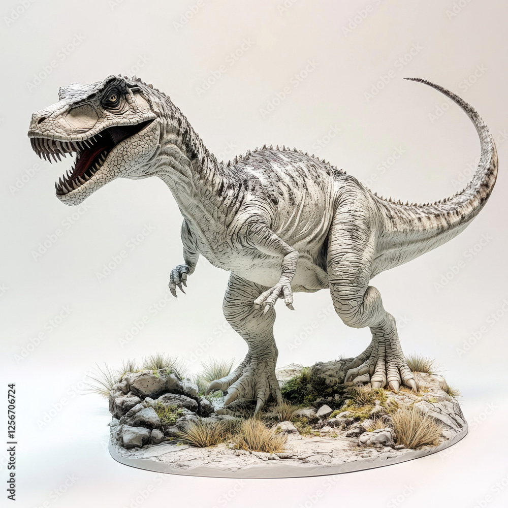 Naklejka premium This playful dinosaur artwork is great for kids' books, posters, and educational materials.