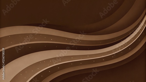 Minimalist brown abstract gradient background with