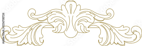 vector illustration sketch design decorative ornament carving decoration for classic ethnic vintage home interior 
