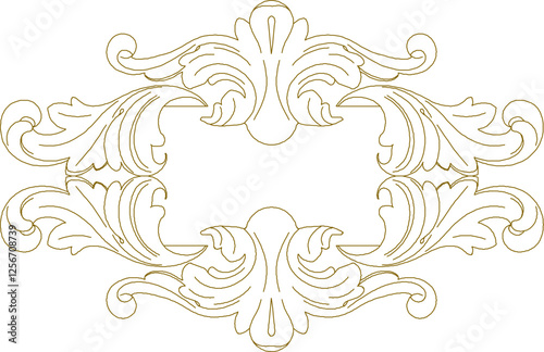 vector illustration sketch design decorative ornament carving decoration for classic ethnic vintage home interior