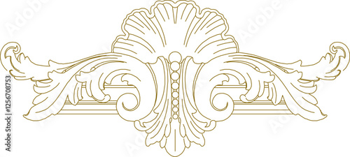 vector illustration sketch design decorative ornament carving decoration for classic ethnic vintage home interior 