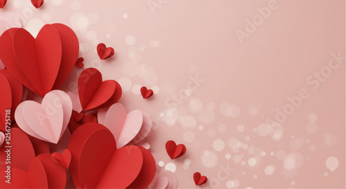 Heart 3D background podium balloon pink day display love happy valentine platform gift party. Product stand 3D background heart stage sale birthday emoji mom icon scene concept mother anniversary.