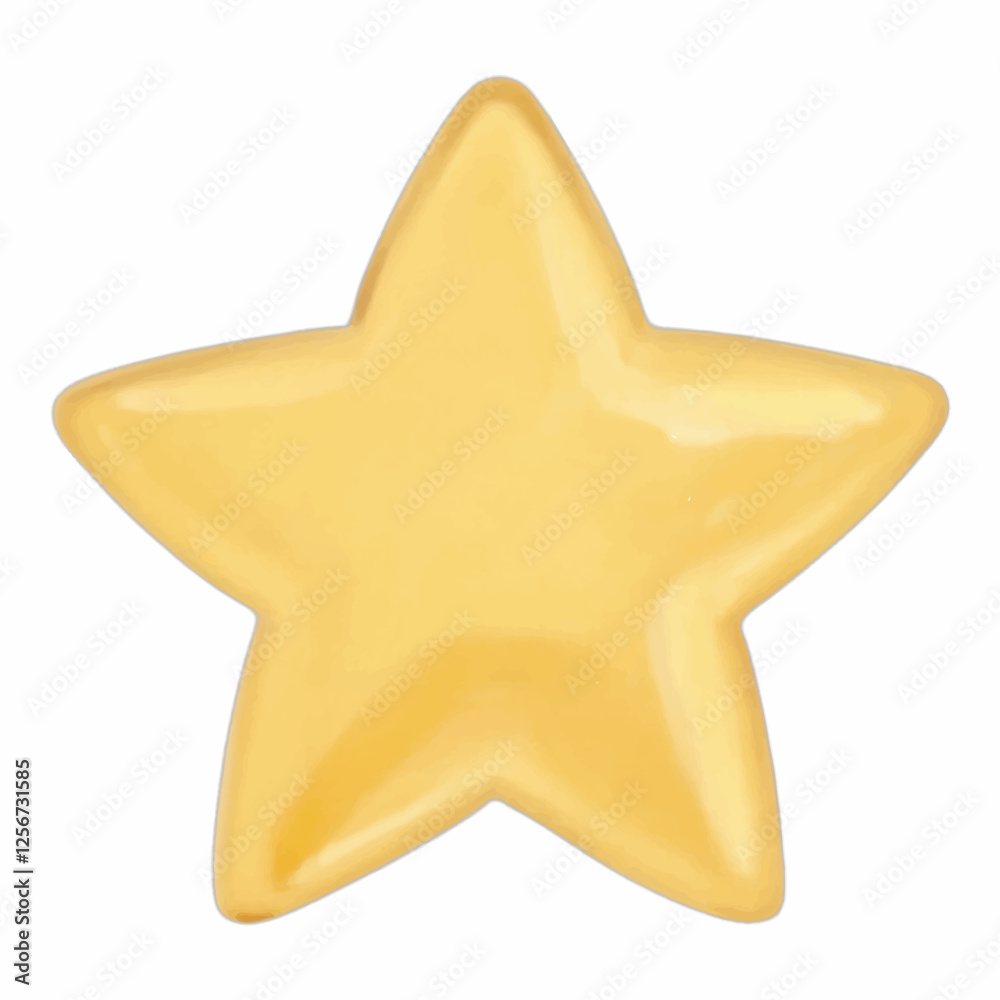 Illustration of a Star for Celestial and Decorative Designs Illustration of a Star for Celestial and Decorative Designs