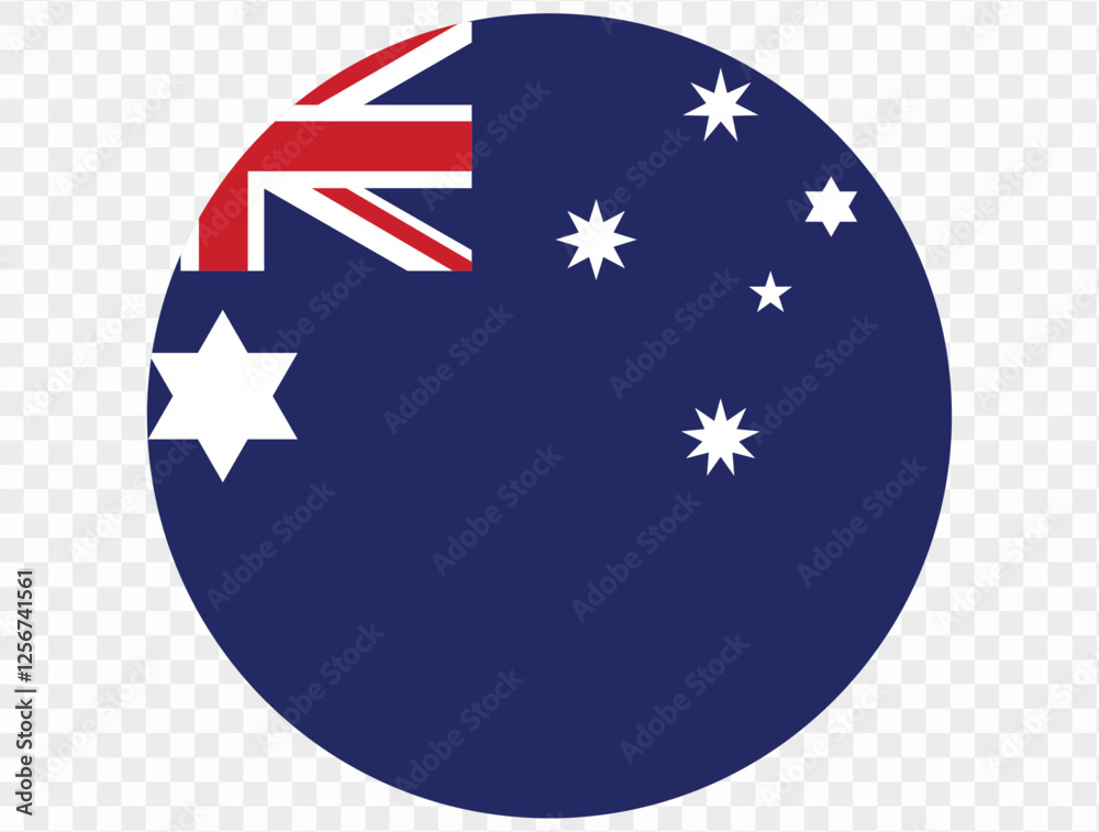 Circular icon featuring the Australia flag, isolated on transparent PNG background. Perfect for designs and digital projects. This high-quality, iconic Union Jack, Commonwealth Star Circular icon featuring the Australia flag, isolated on transparent PNG background. Perfect for designs and digital projects. This high-quality, iconic Union Jack, Commonwealth Star