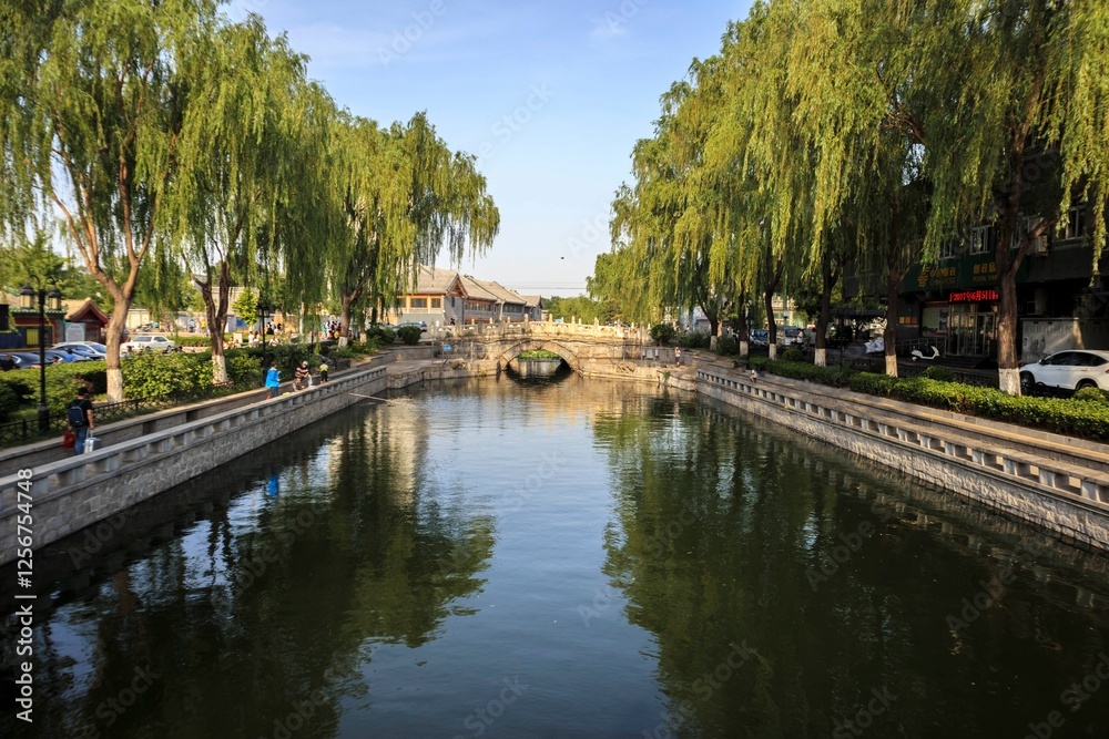 Historic Charm: A Picturesque Canal in Beihai Park, Beijing, China
Historic Charm: A Picturesque Canal in Beihai Park, Beijing, China
