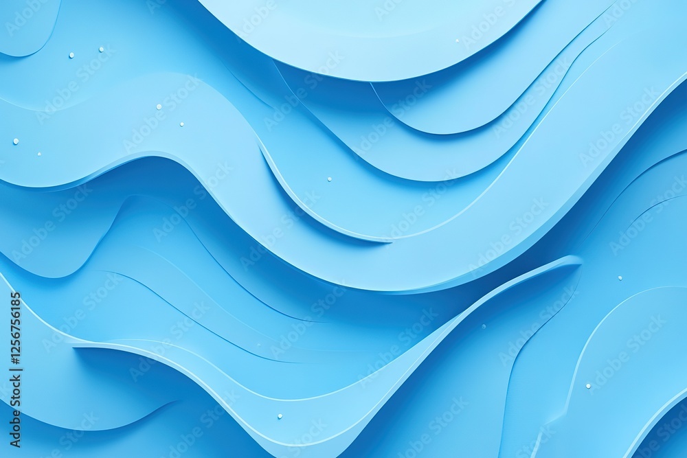 Fototapeta premium Abstract blue wave pattern background