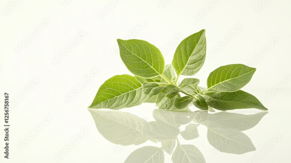 Vibrant green leaves branch, close-up shot. Ideal for nature, health, and wellness concepts. Vibrant green leaves branch, close-up shot. Ideal for nature, health, and wellness concepts.