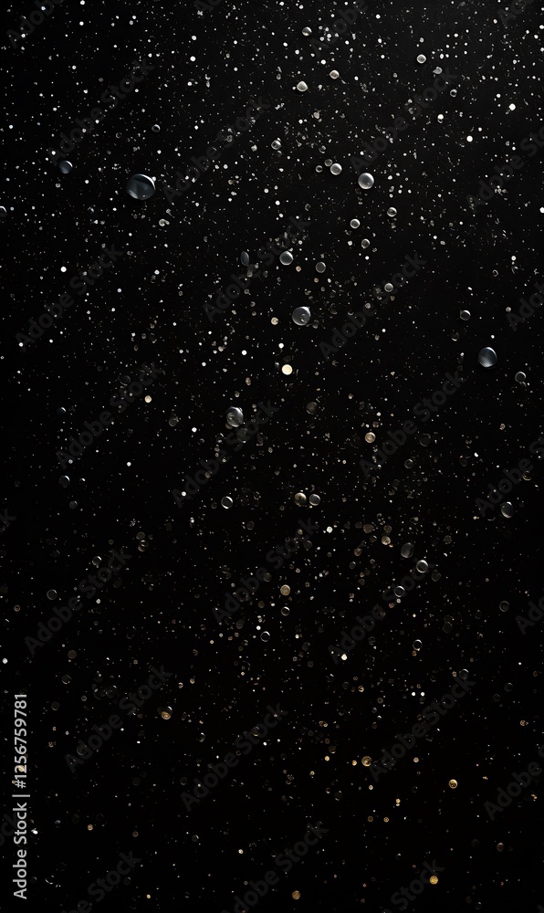 Fototapeta premium Abstract black glitter background texture