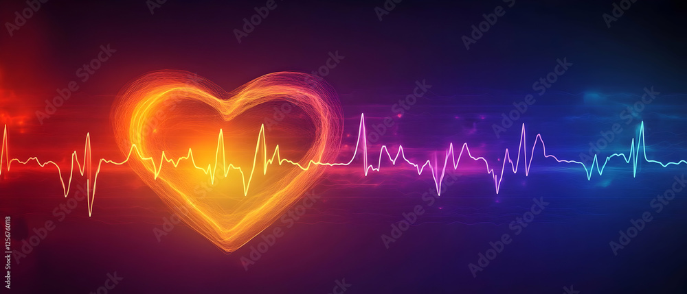 Obraz premium Heartbeat pulse, energy, health