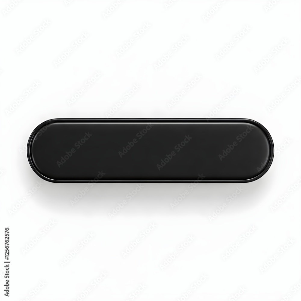 Black Glossy Button Icon Black Glossy Button Icon