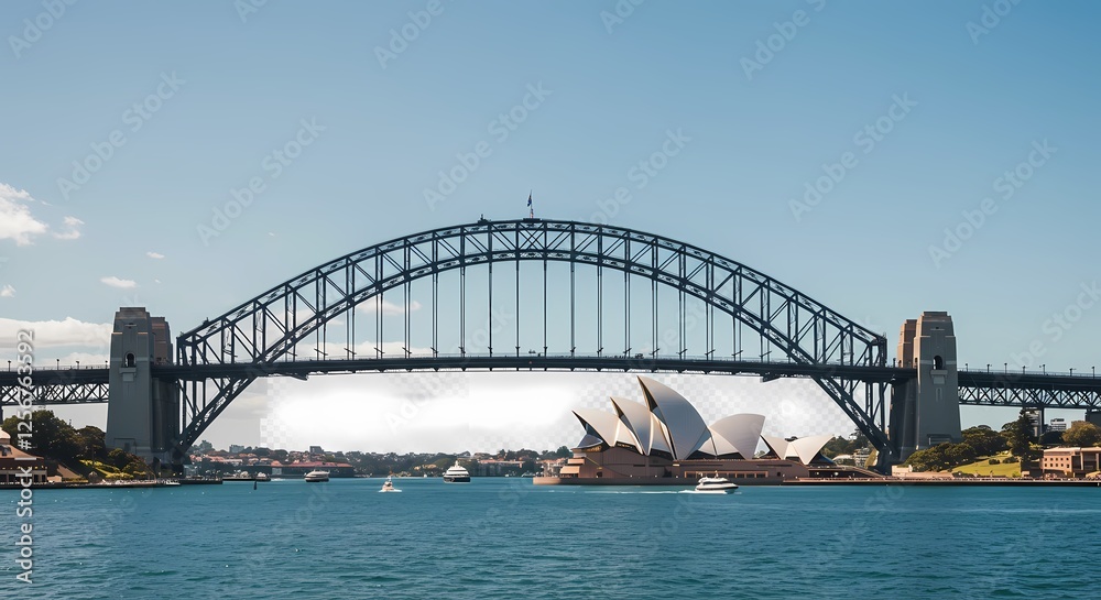 sydney harbour bridge and skyline sydney harbour bridge and skyline