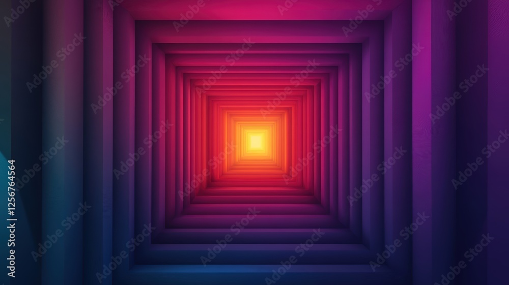 A vibrant, abstract tunnel of colors converging towards a bright center, evoking a sense of depth and dimensionality. A vibrant, abstract tunnel of colors converging towards a bright center, evoking a sense of depth and dimensionality.