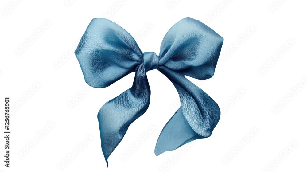 Elegant light blue bow isolated on transparent background Elegant light blue bow isolated on transparent background