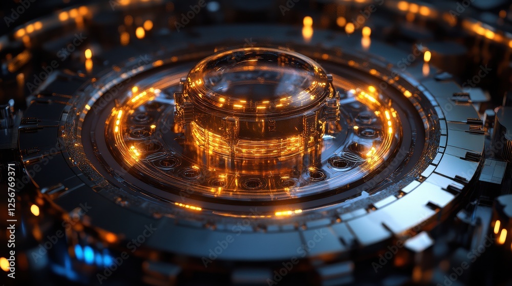 Quantum System Glowing with Intricate Qubit Circuit Quantum System Glowing with Intricate Qubit Circuit