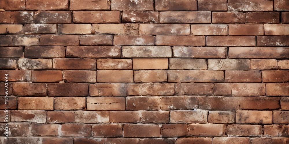 Obraz premium Abstract brown brick wall texture background