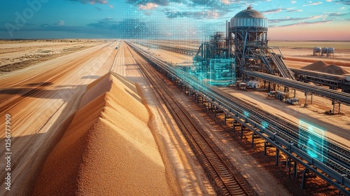 Smart Mining Data-driven processing plant in desert