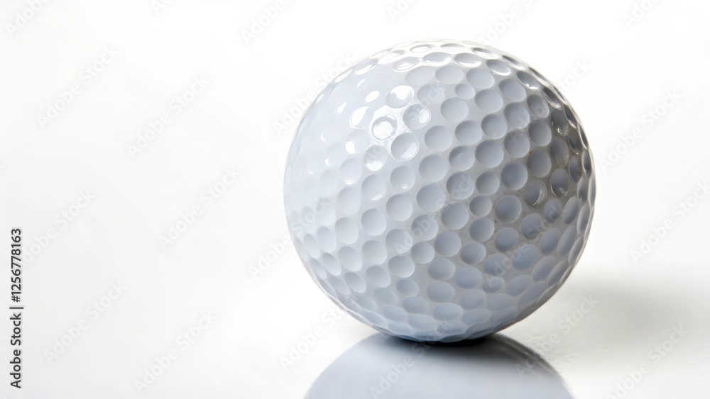 Golf Ball on White Background Golf Ball on White Background