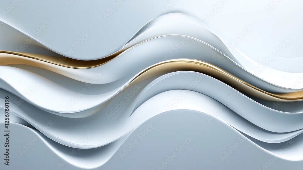 Obraz premium Abstract Gold Wave Background Design