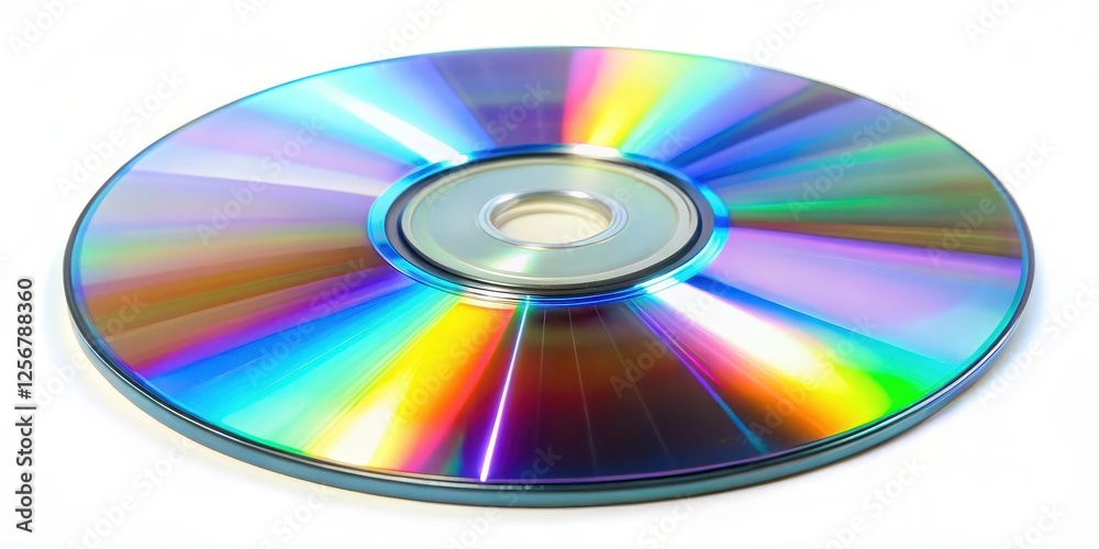 Compact Disc on White Background Compact Disc on White Background