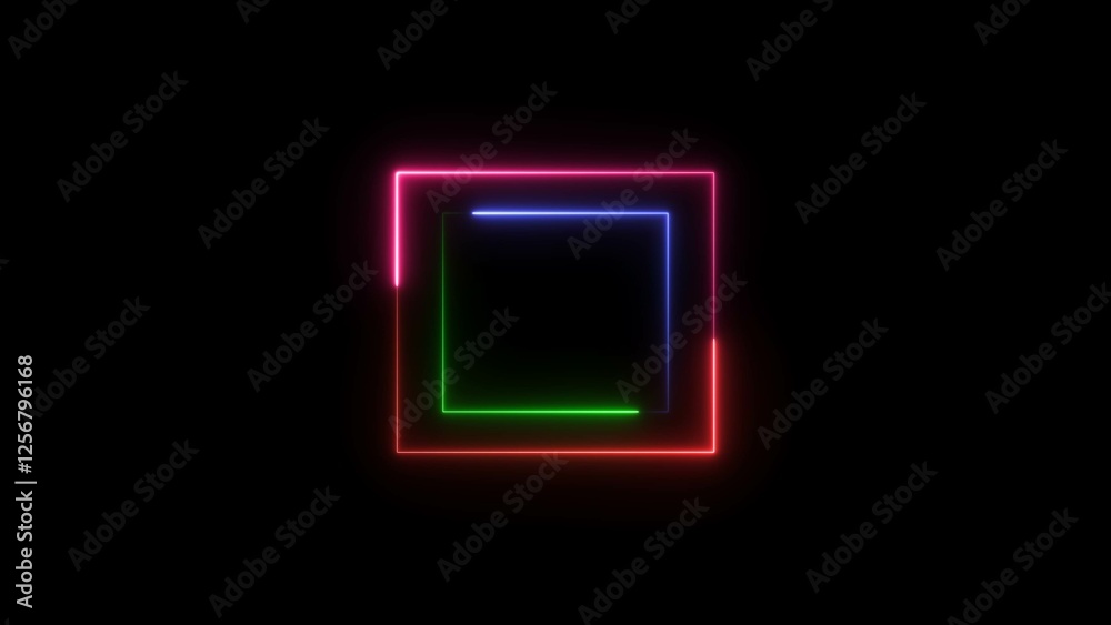 abstract neon rectangle and circle icon ilustretion background. abstract neon rectangle and circle icon ilustretion background.