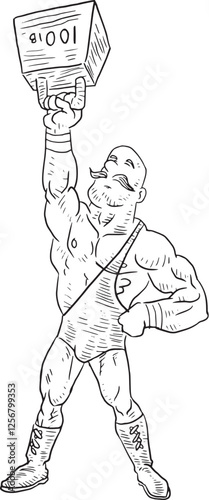 strongman clip art