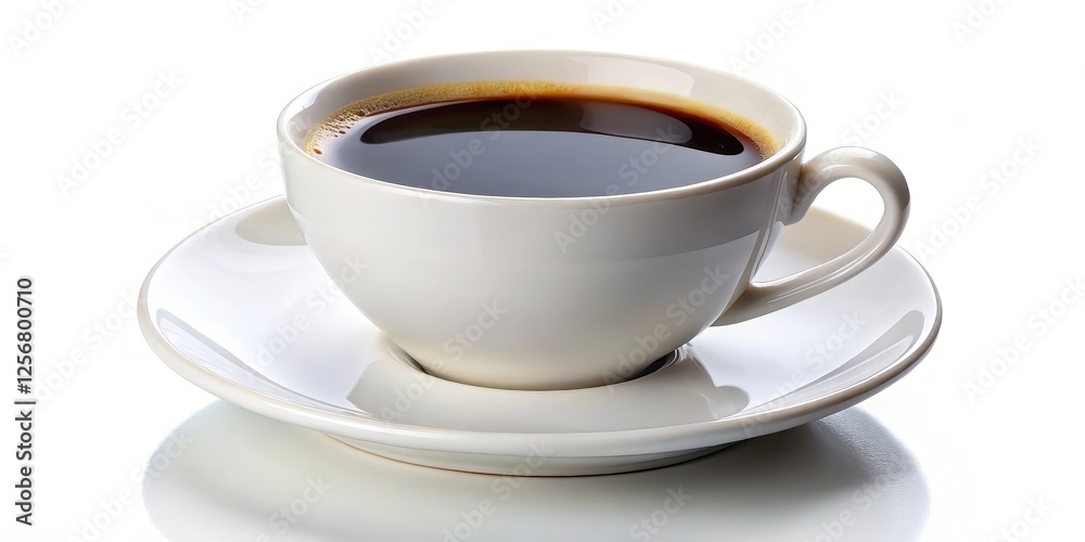 Fototapeta premium Cup of Coffee on White Background