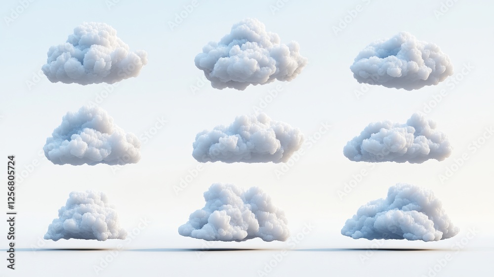 A Beautiful Collection of Fluffy Clouds in Various Shapes and Positions Against a Bright Blue Sky Creating a Peaceful and Tranquil Atmosphere Perfect for Nature Lovers and Dreamers Alike A Beautiful Collection of Fluffy Clouds in Various Shapes and Positions Against a Bright Blue Sky Creating a Peaceful and Tranquil Atmosphere Perfect for Nature Lovers and Dreamers Alike