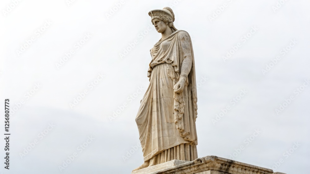 Fototapeta premium Classical Statue on White Background