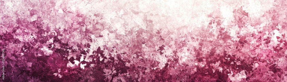 Fototapeta premium Pink floral abstract art, textured background, website design
