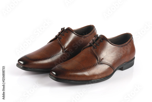 Wallpaper Mural Classic leather formal Shoes isolated on a white background	
 Torontodigital.ca