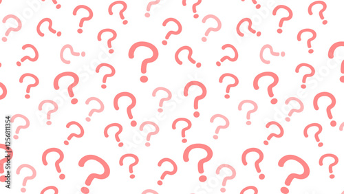 Seamless background illustration with question marks.