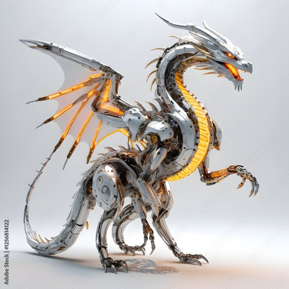 Obraz premium dragon on the wall