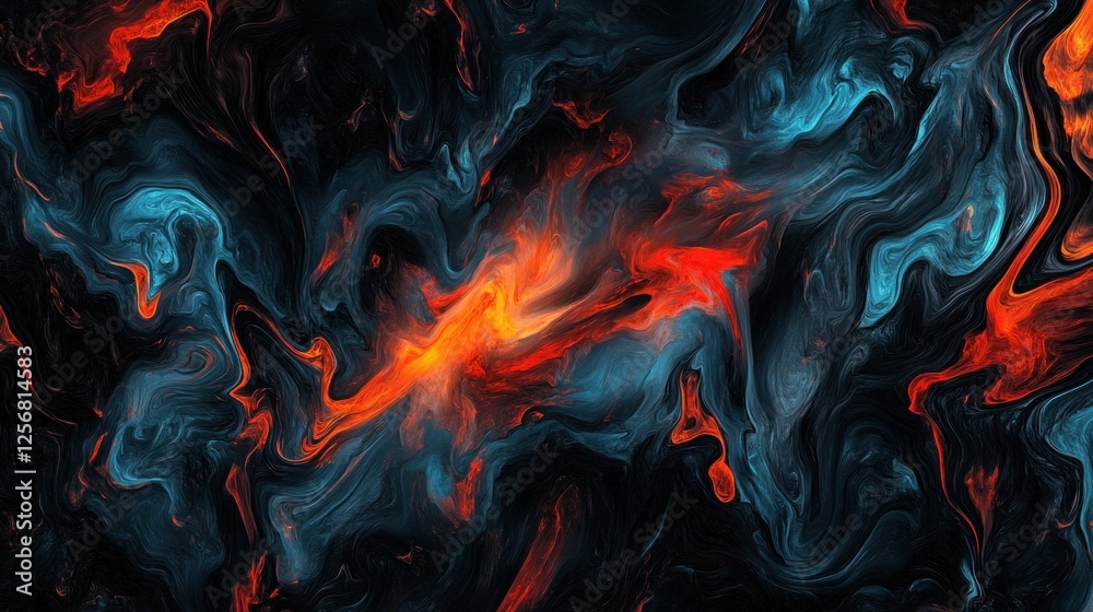 Abstract swirls of vibrant red and blue colors blend seamlessly, creating a dynamic and energetic visual experience Abstract swirls of vibrant red and blue colors blend seamlessly, creating a dynamic and energetic visual experience