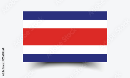 Flag of Costa Rica. Costa Rica flag. The official ratio. Flag icon. Standard color. Standard size. A rectangular flag. Free Download Flag of Costa Rica. Costa Rica flag. The official ratio. Flag icon. Standard color. Standard size. A rectangular flag. - GFXLoad