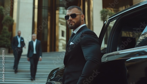 Bodyguard in a Black Suit