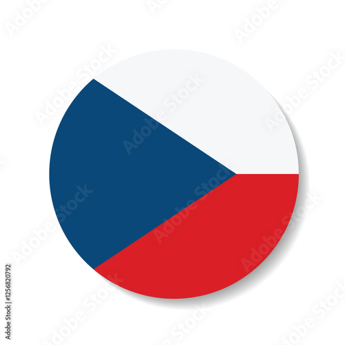 Free Download Czech circle flag logo icon digital vector illustration - GFXLoad