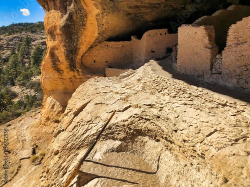 Gila Cliff Dwellings National Monument in New Mexico. photo