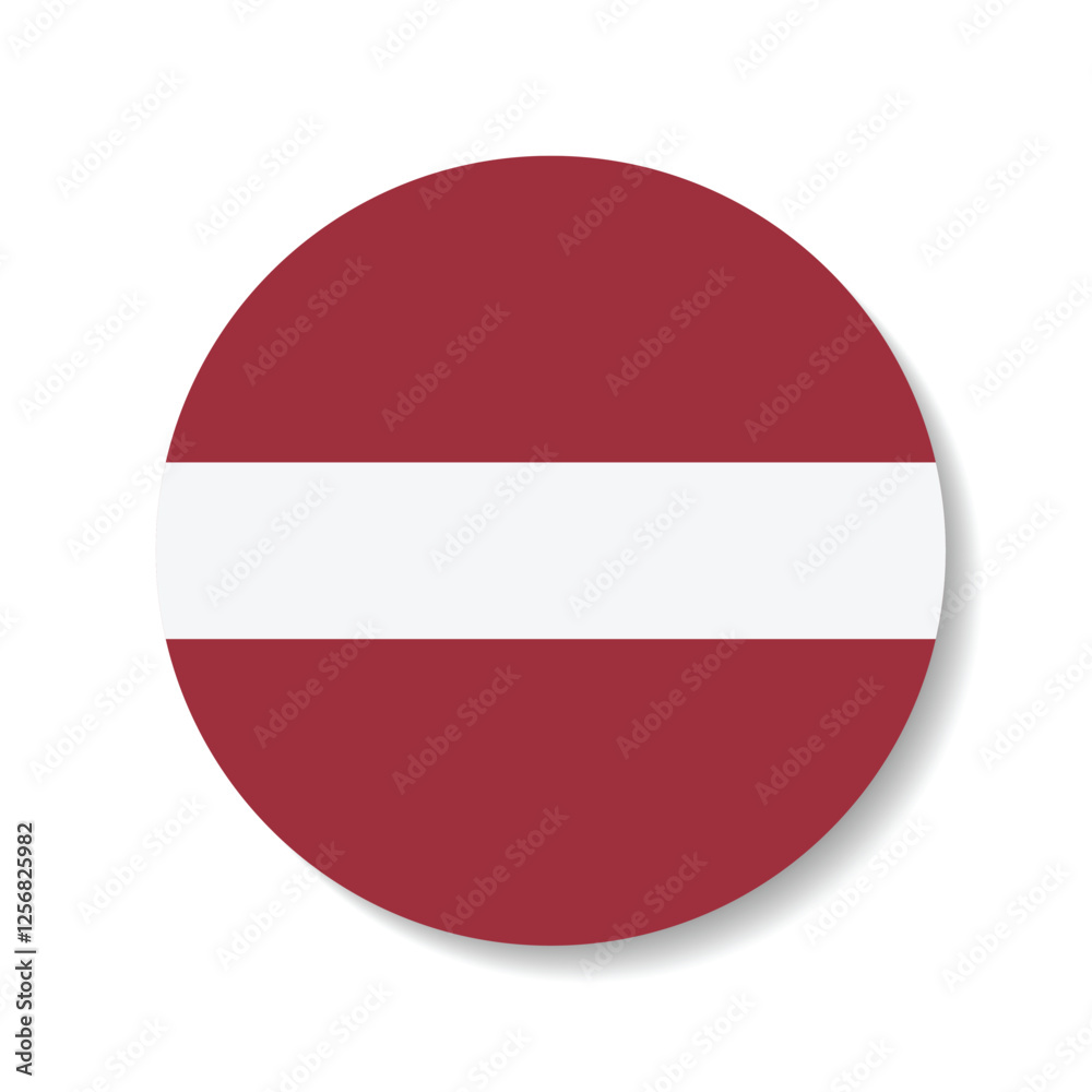 Latvia circle flag logo icon digital vector illustration Latvia circle flag logo icon digital vector illustration