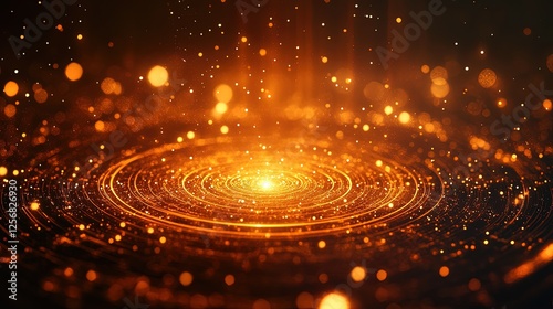 A dynamic abstract background of glowing mandalas and sacred energy trails