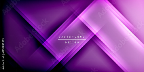 Expressive poster with shadow lines. Features technology, minimalist, and business themes, bright vibrant color schemes