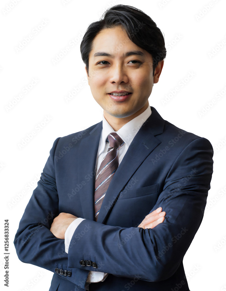 Portrait of only one Man. White Background. Portrait of only one Man. White Background.