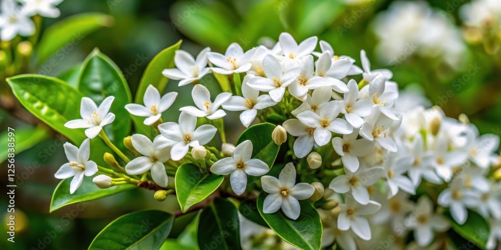 Fototapeta premium Delicate white flowers with a strong sweet fragrance